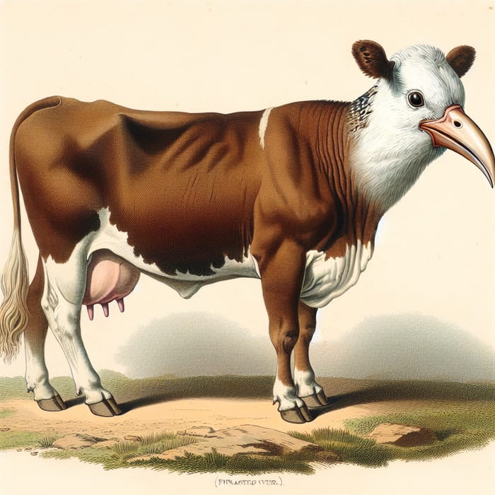 Innovative Cow with Avian Twist