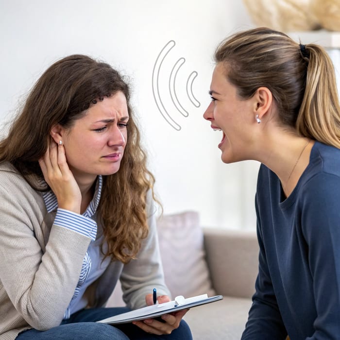 Empathetic Psychologist Listening to Emotional Patient