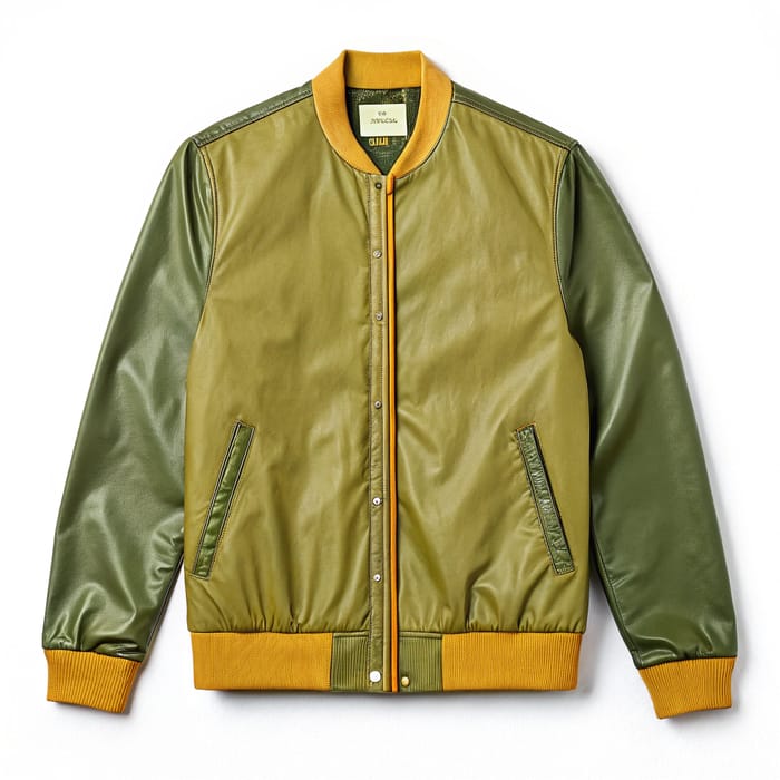 Day Old Guacamole Color Jacket with Vinyl Sleeves