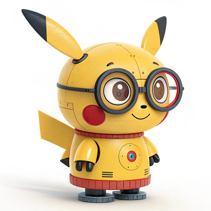 Adorable Pikachu Bot with Glasses – Cute & Fun!