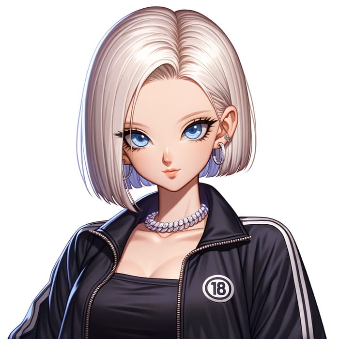 Street Style: Black Tracksuit Inspired by Android 18