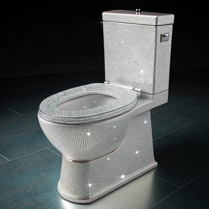 Luxury $1M Diamond Toilet: A Stunning Bathroom Piece