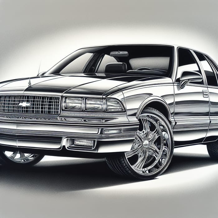 1996 Chevrolet Caprice Chrome Sketch - Classic Design