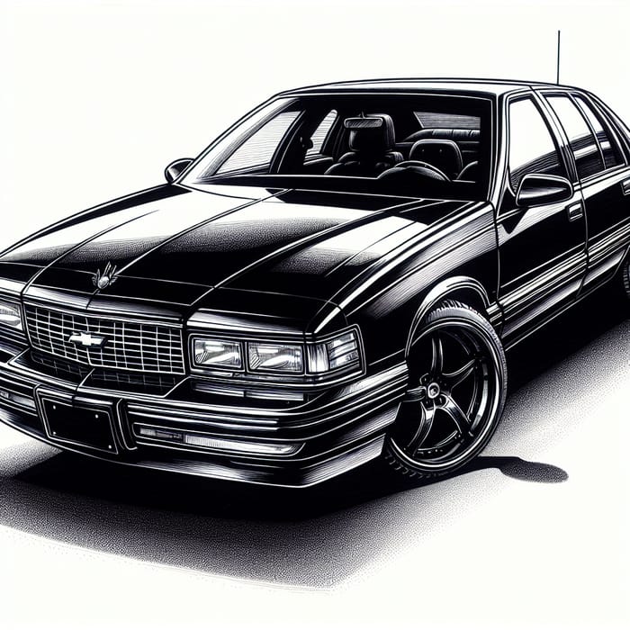 Stunning 1996 Chevrolet Caprice Black Sketch