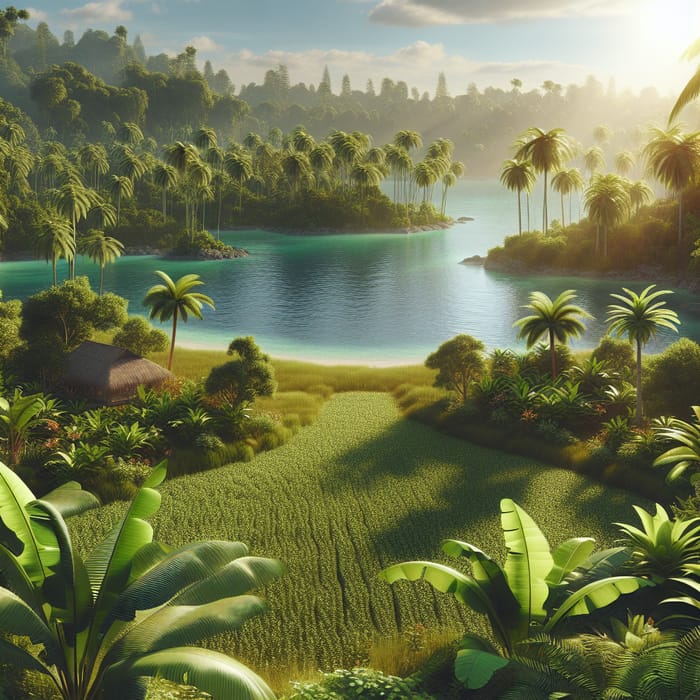 Explore a Tropical Island with a Marijuana Field