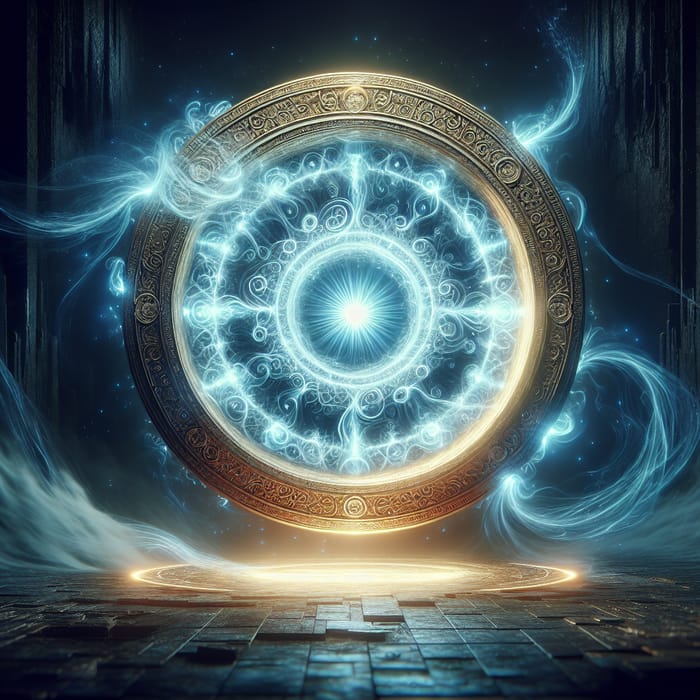 Mystical Portal with Glowing Light - Explore Ancient Magic