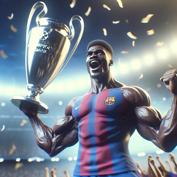 Pelé Winning Champions League with Realistic Barcelona