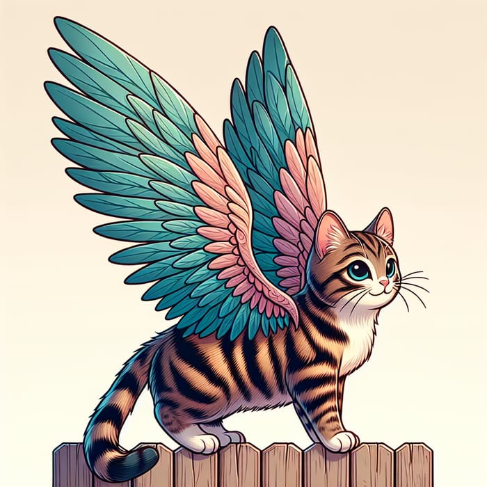 Gato con Alas: The Majestic Winged Cat