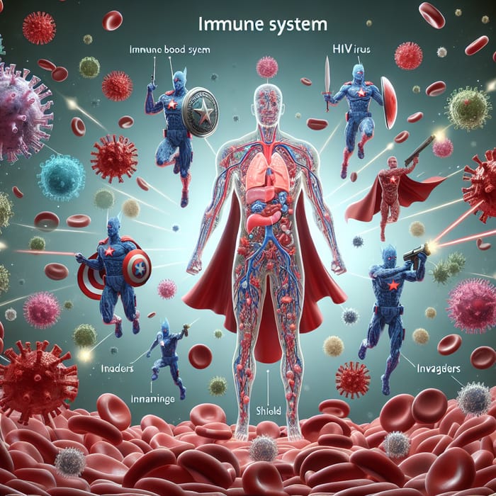 Strengthen Your Health: Immune Heroes vs. HIV Invasion