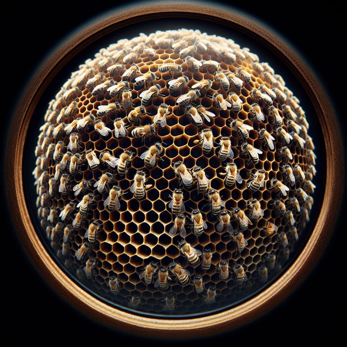 Buzzing Beauty: Macro Photography of a Beehive