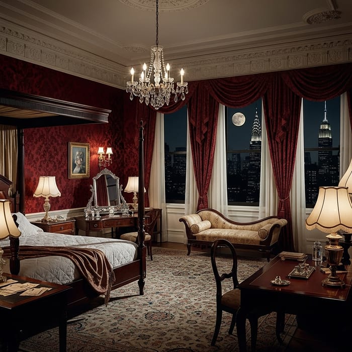 Luxurious 1940s Hotel Suite in Manhattan Luxurious 1940s Hotel Suite in Manhattan