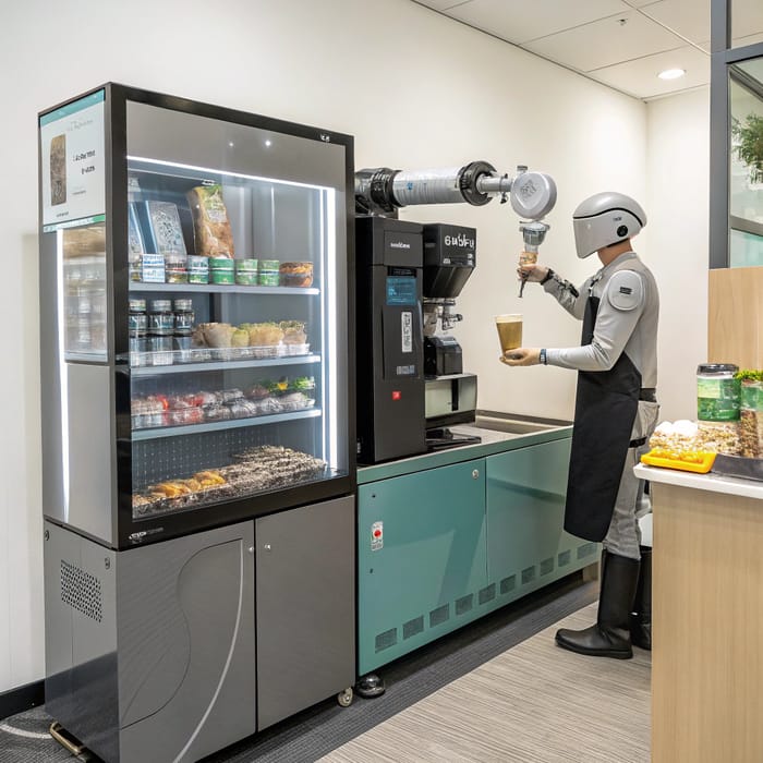 Robot Barista Vending Machine Experience