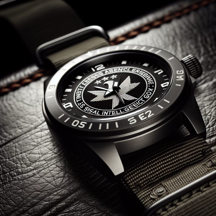 Israeli Military Watch Face with Mossad Insignia