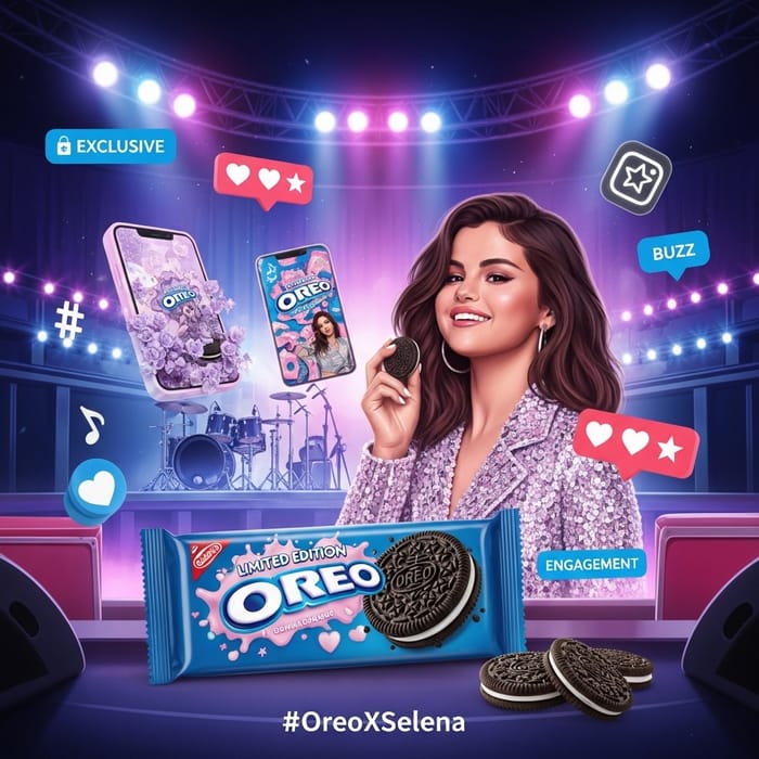 Oreo x Selena Gomez: A Sweet Collaboration Oreo x Selena Gomez: A Sweet Collaboration