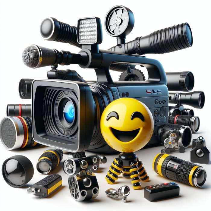 Happy Digital Video Camera with Unique Accessories