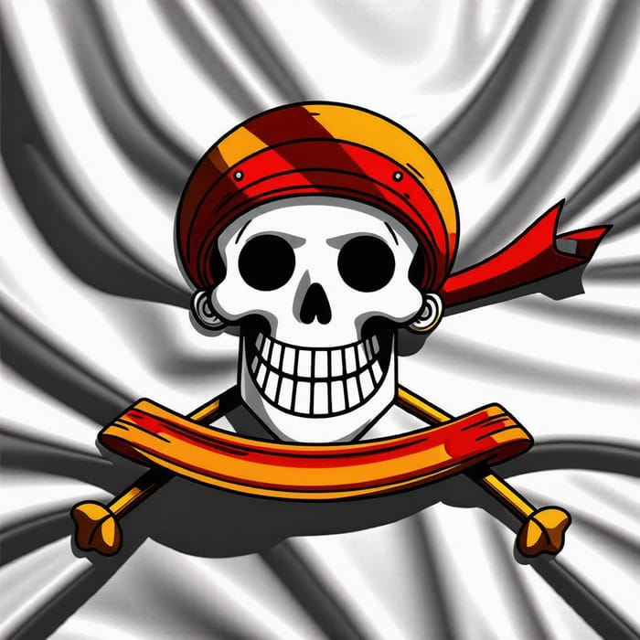 Vibrant 3D HD 4K Straw Hat Pirates Flag Image