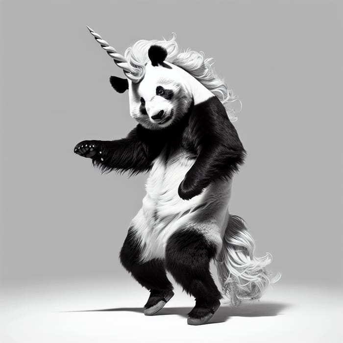 Dancing Panda Unicorn Dad: Playful Twerking Fusion!