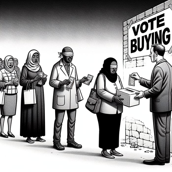 Vote Buying Exposed: An Editorial Cartoon Commentary