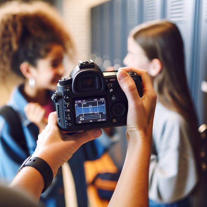 Candid Coming-of-Age Moments: Vibrant Locker Room Scene