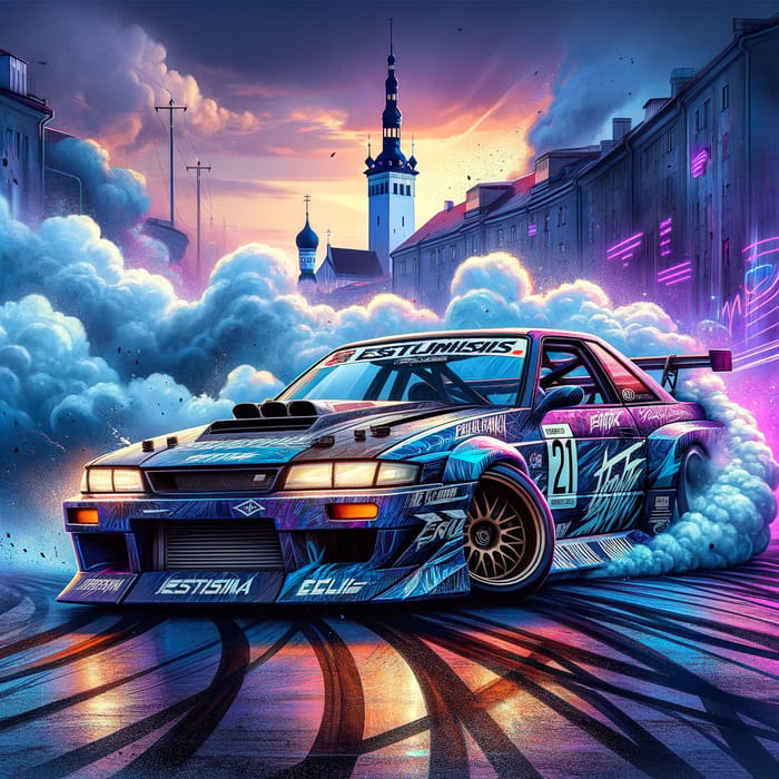 Aggressive Estonian Drift Phonk Music Cover Art