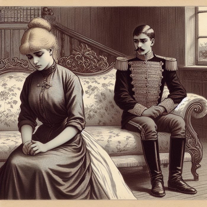 Noblewoman in Distress & Indifferent Officer: 19th Century Kislovodsk House