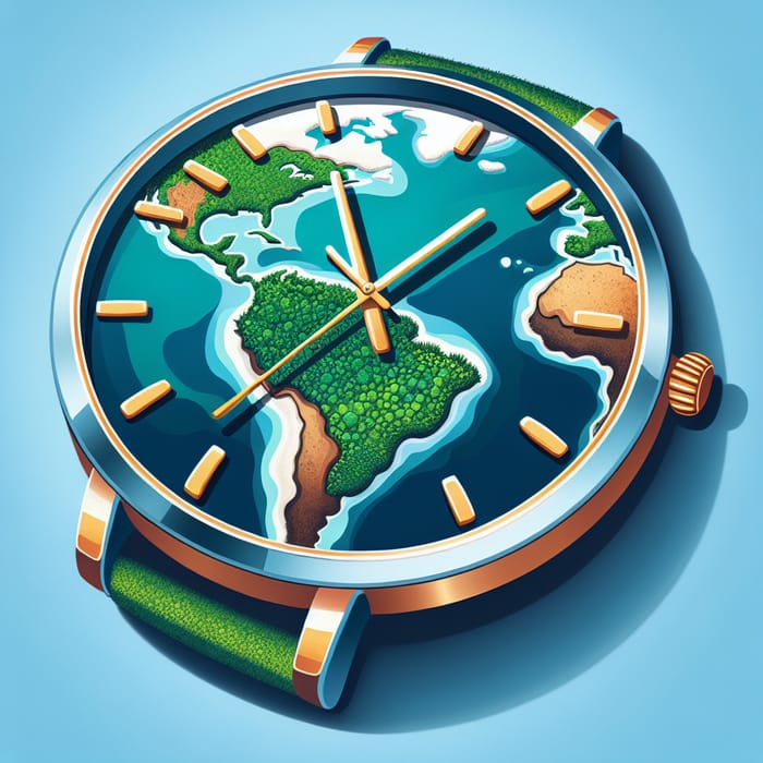 Earth as a Watch: Beauty vs. Environmental Degradation