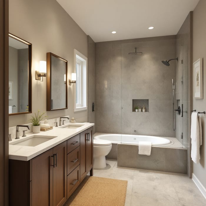 Elegant 5x13 ft Master Bathroom Design Ideas