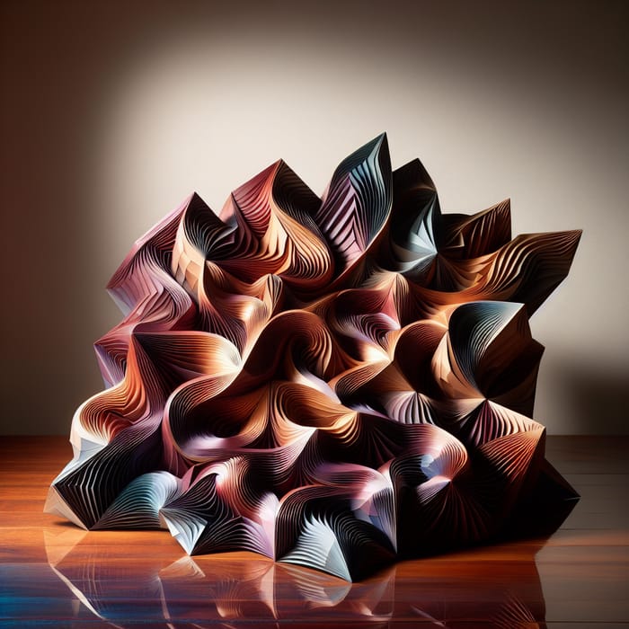 Elegant Origami Abstraction with Geometric Shapes