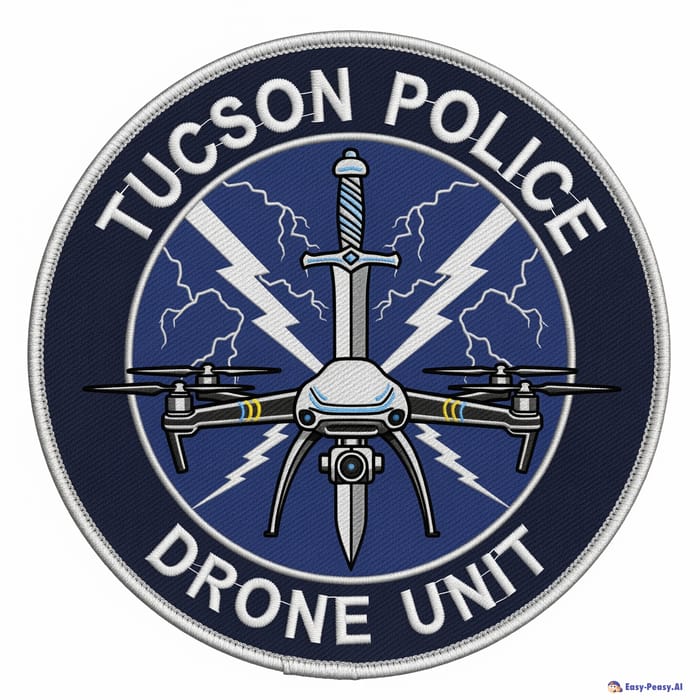 Tucson Police Drone Unit Patch - Unique Design