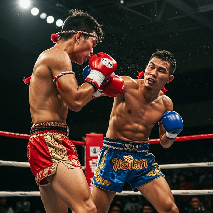 Muay Thai Fight: Knockout Action in the Ring