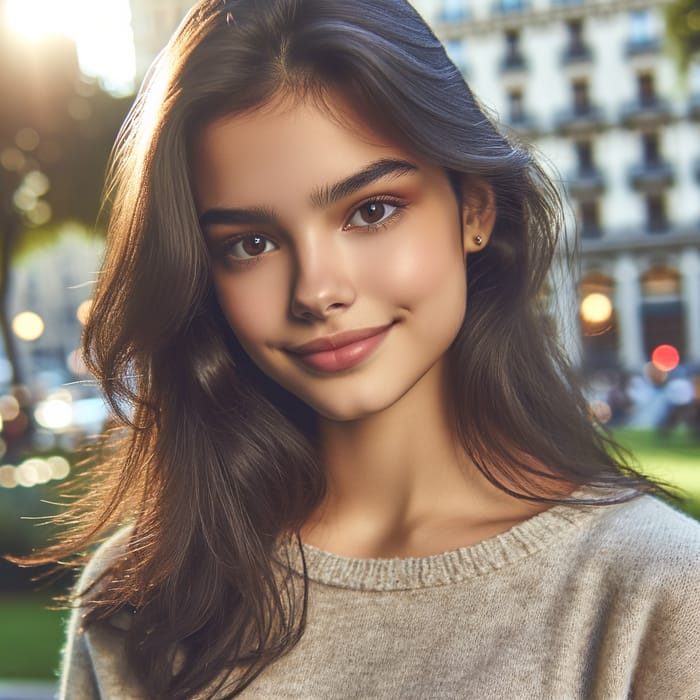 20-Year-Old Hispanic Woman | City Park Casual Portrait