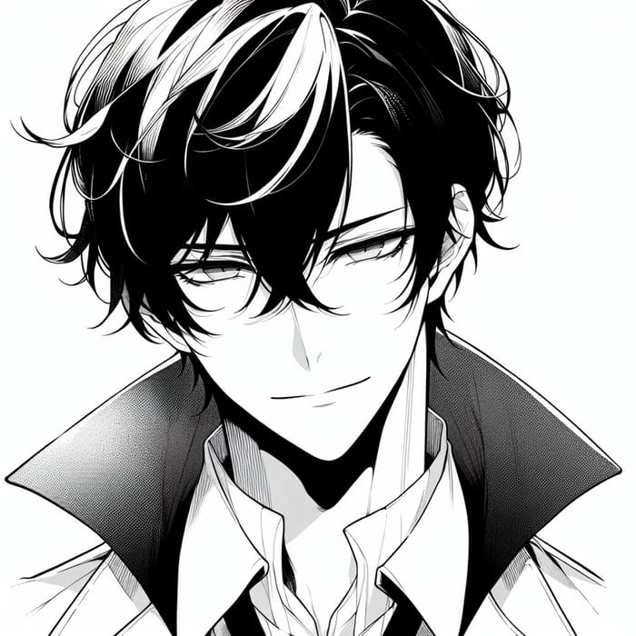 Stylish Manga Scientist Vampire with Short Hair