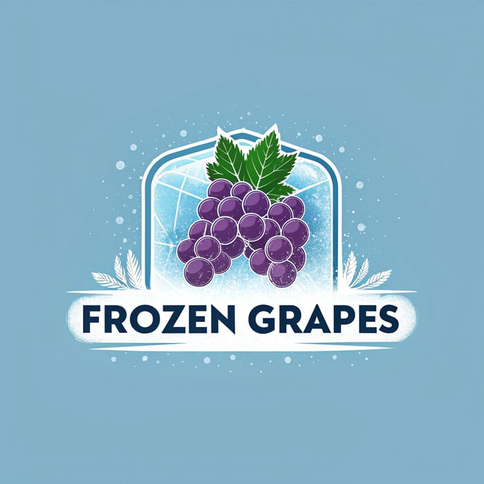 Frozen Grapes Brand Logo - Refreshing & Unique