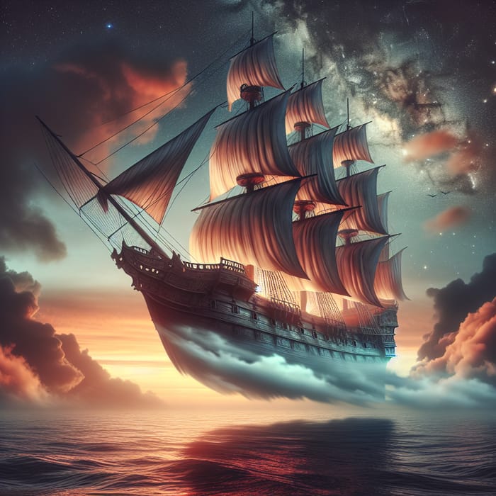 The Flying Dutchman: Legendary Ghost Ship in the Sky