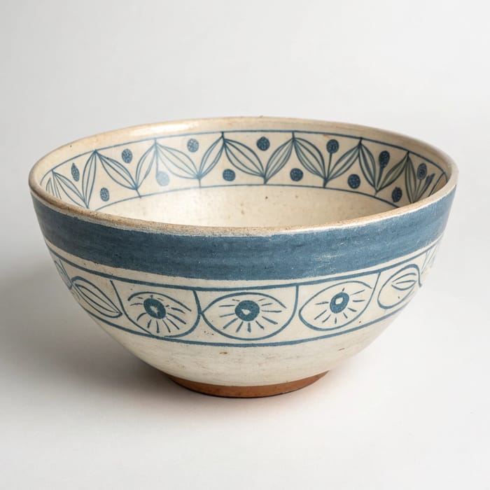 Minimalist Bowl with Unique Ornamentation