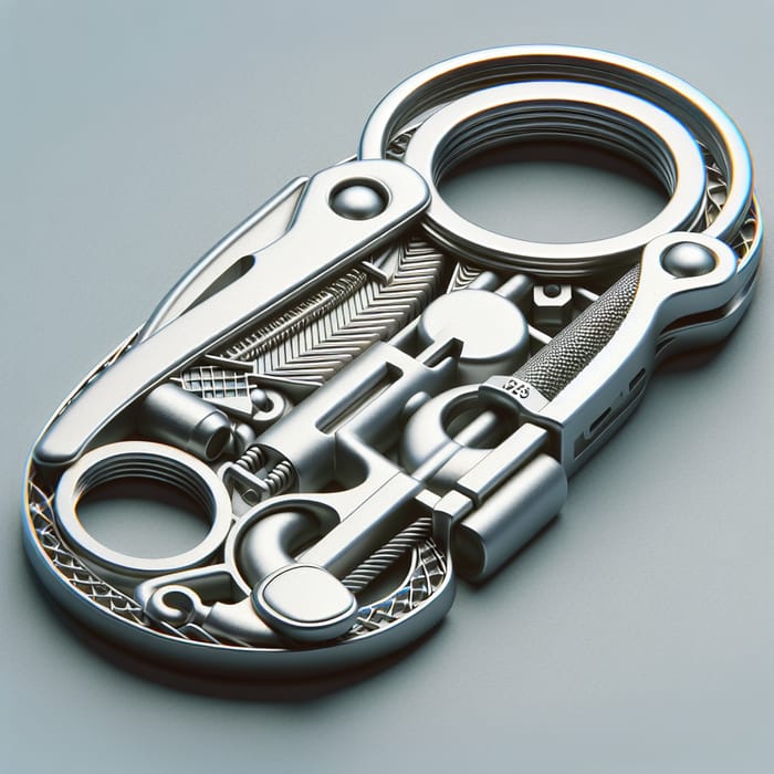 Sleek Modern Llavero 3D Keychain Design | STL File