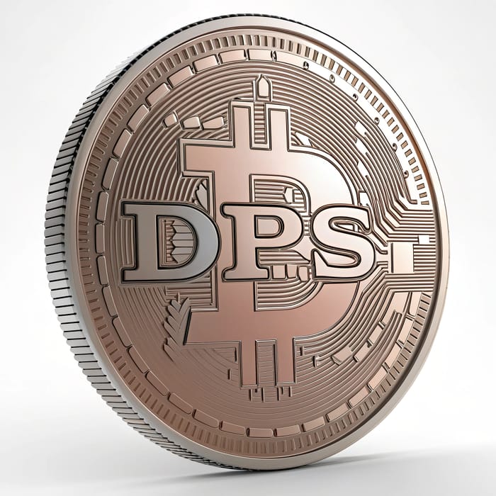 Luxurious DPS Coin Inspired by Bitcoin Design