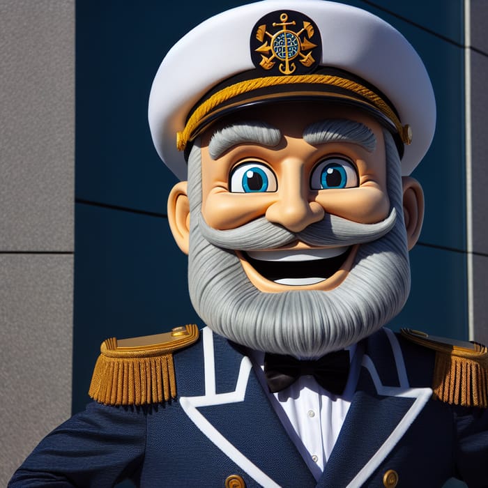 Bald Boat Captain Mascot - Fun Character Design