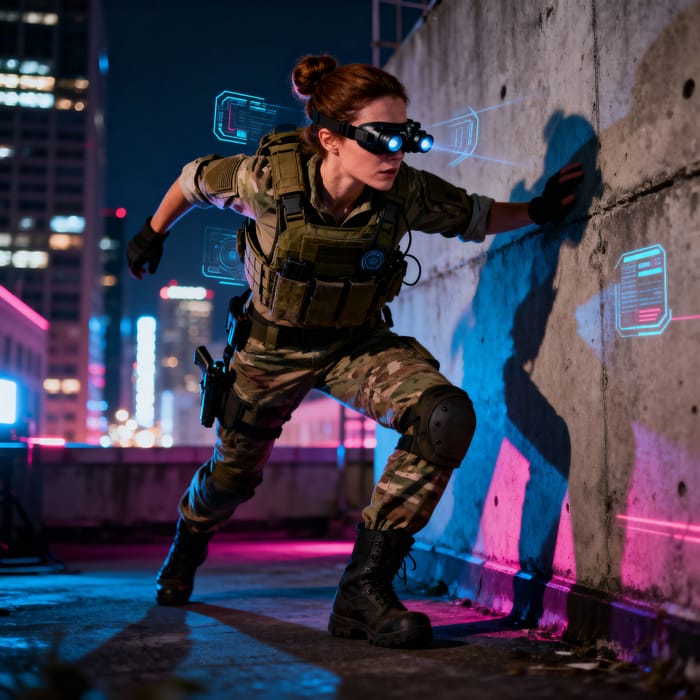 Urban Special Forces Operative in Action Urban Special Forces Operative in Action