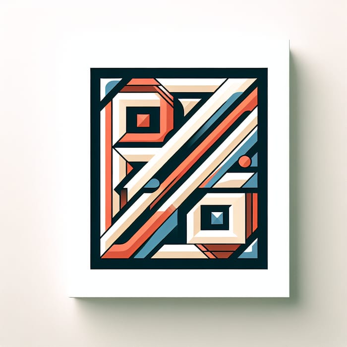 Modern Vector Art: Abstract Geometric Shape Design