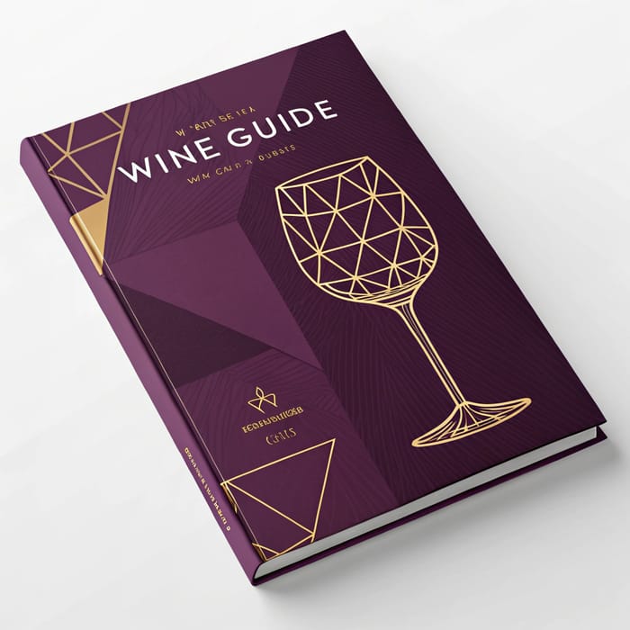 Luxury Wine Guide Book Cover Design