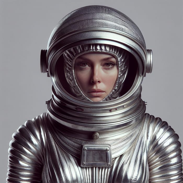 Kate McCrae in Silver Space Bodysuit Image