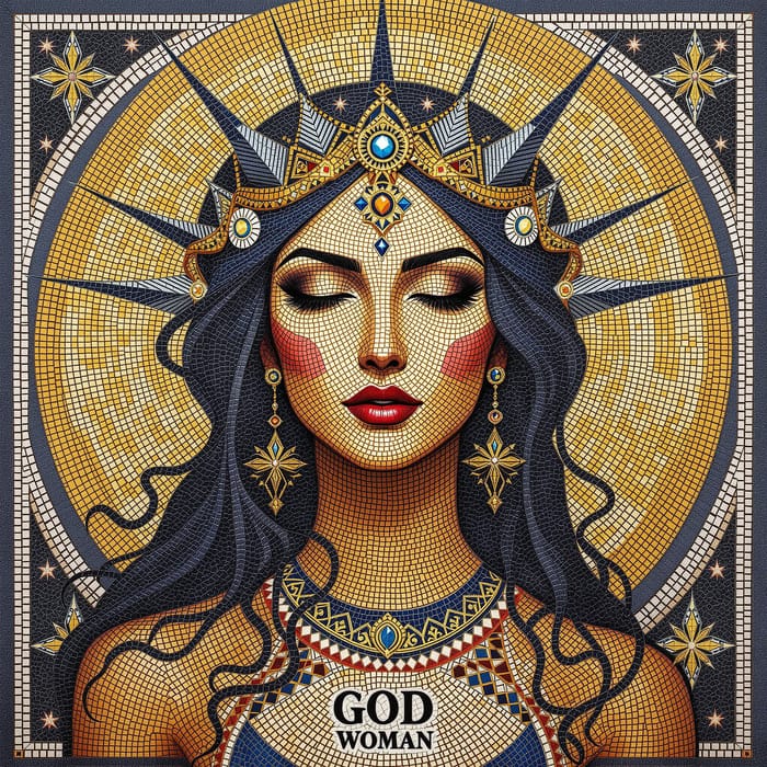 Mosaic Art of God as Woman: Spiritual Elegance