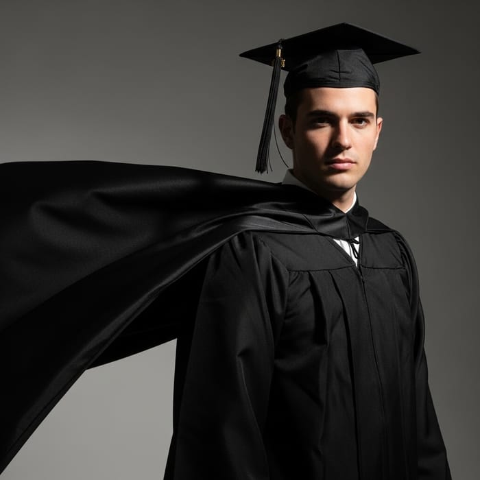 Andoni's Graduation Portrait - A Superhero Moment