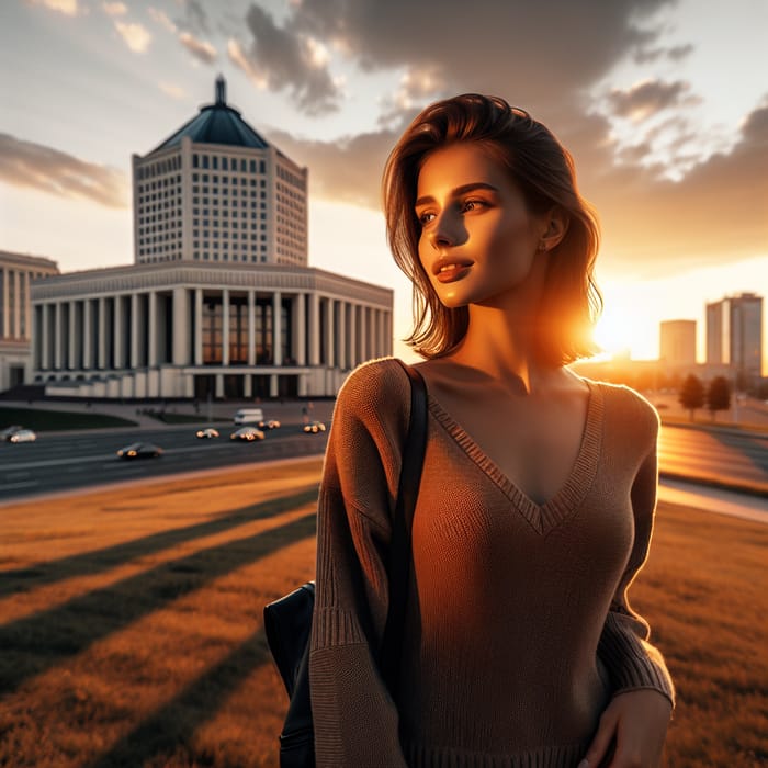 Stunning Sunset Stroll in Minsk’s National Library