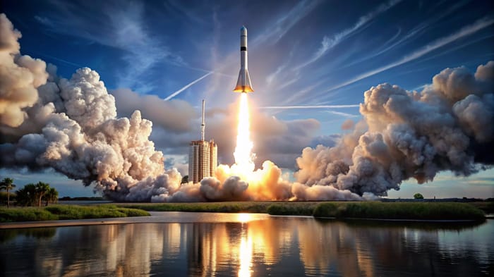 Futuristic SpaceX Launch: Experience the Future