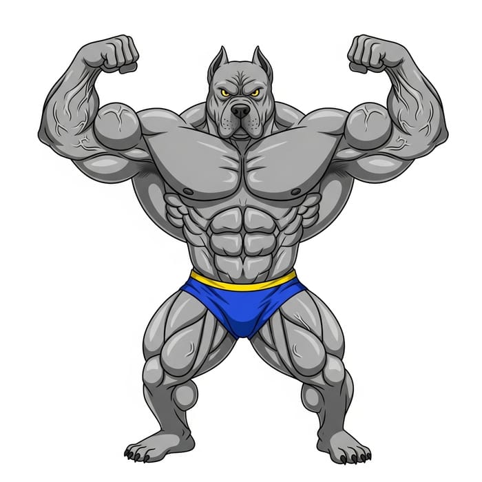Muscular Dog Like a Bodybuilder: Strength & Power Muscular Dog Like a Bodybuilder: Strength & Power
