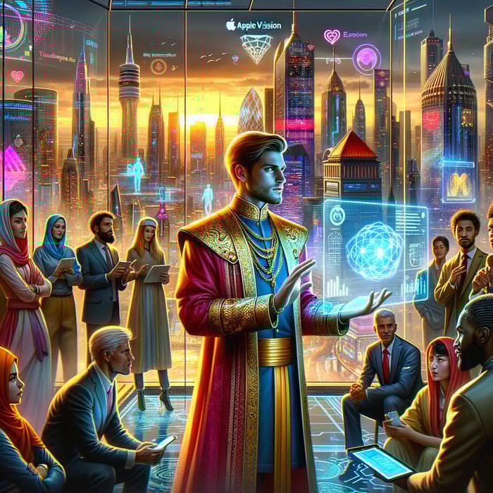Embracing Quantum Computing in Apple Vision Pro Cityscape Embracing Quantum Computing in Apple Vision Pro Cityscape