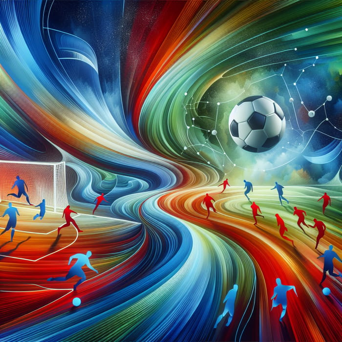 Abstract Soccer Art - A Dynamic Representation