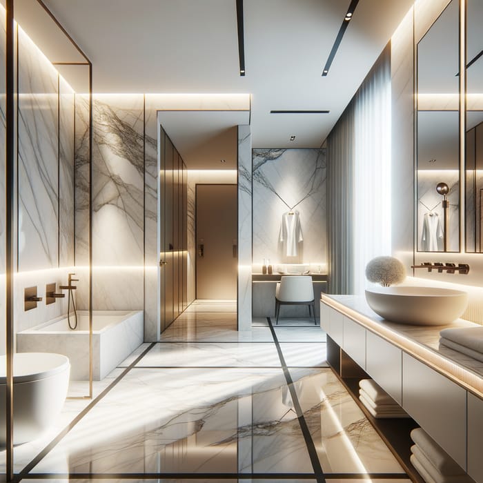 Luxurious Modern Hotel Bathroom Design Inspiration